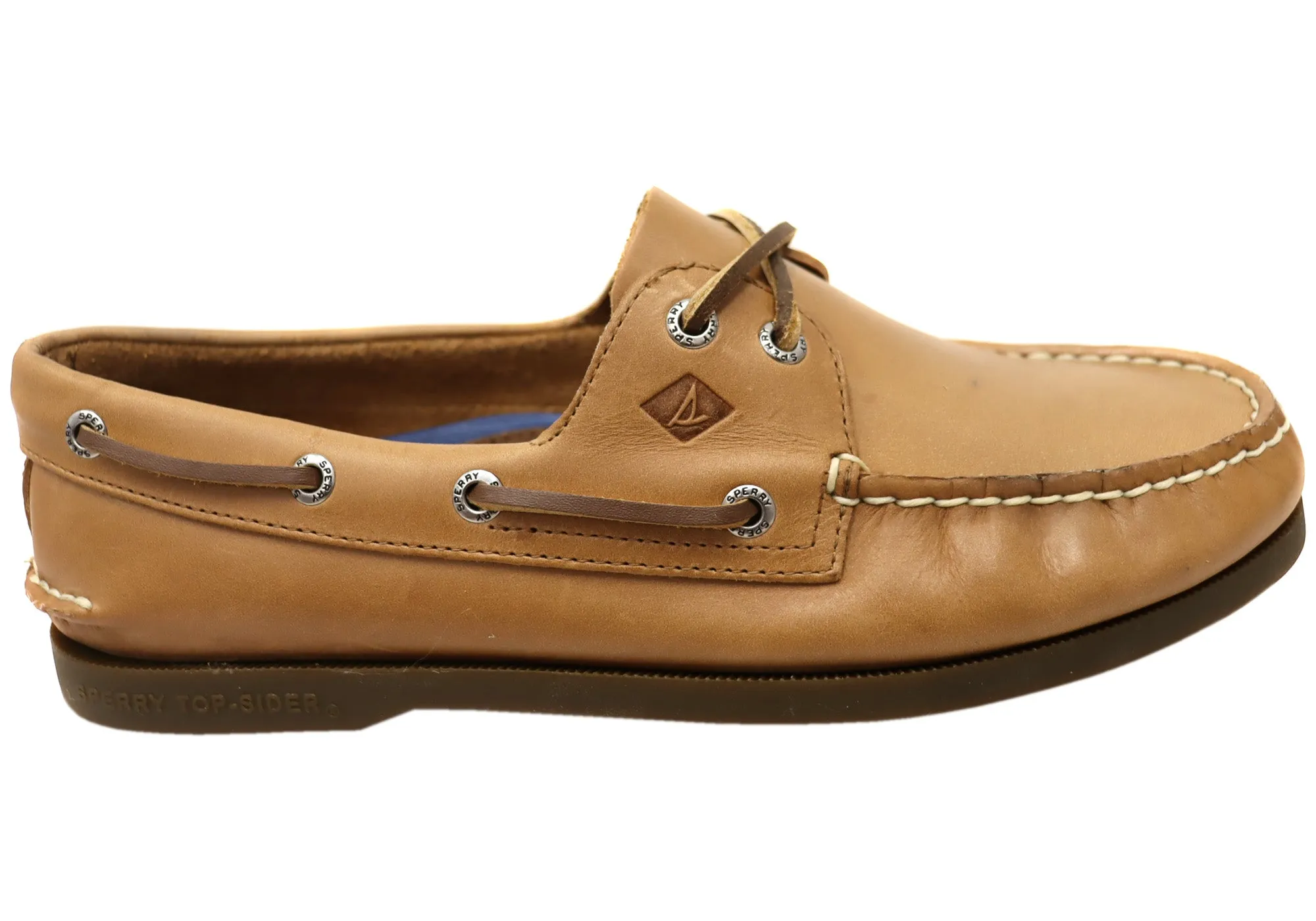 Bootie Style Sperry Mens A/0 2 Eye Leather Lace Up Comfortable Wide Fit Boat Shoes