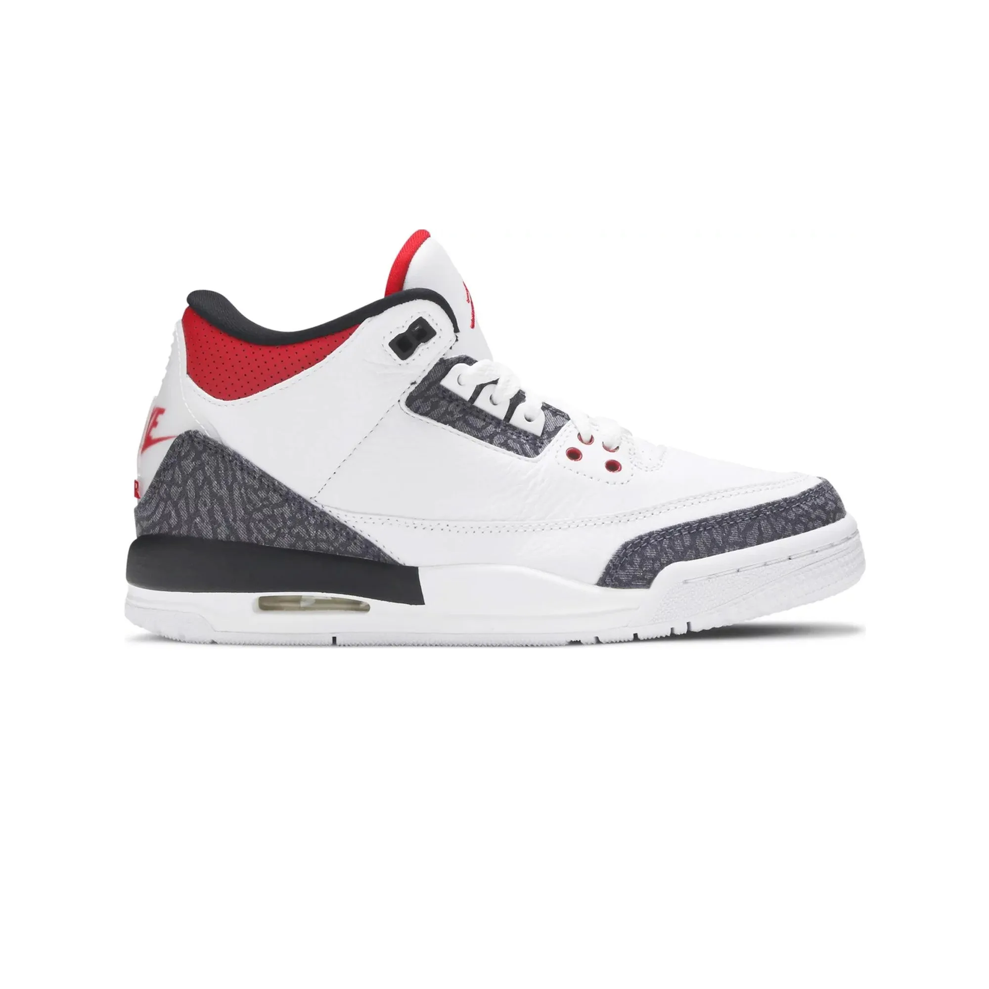 Air Jordan 3 Retro 'SE Fire Red Denim' GS (2020) Responsive Cushion Fitness Lovers Sail Vibe