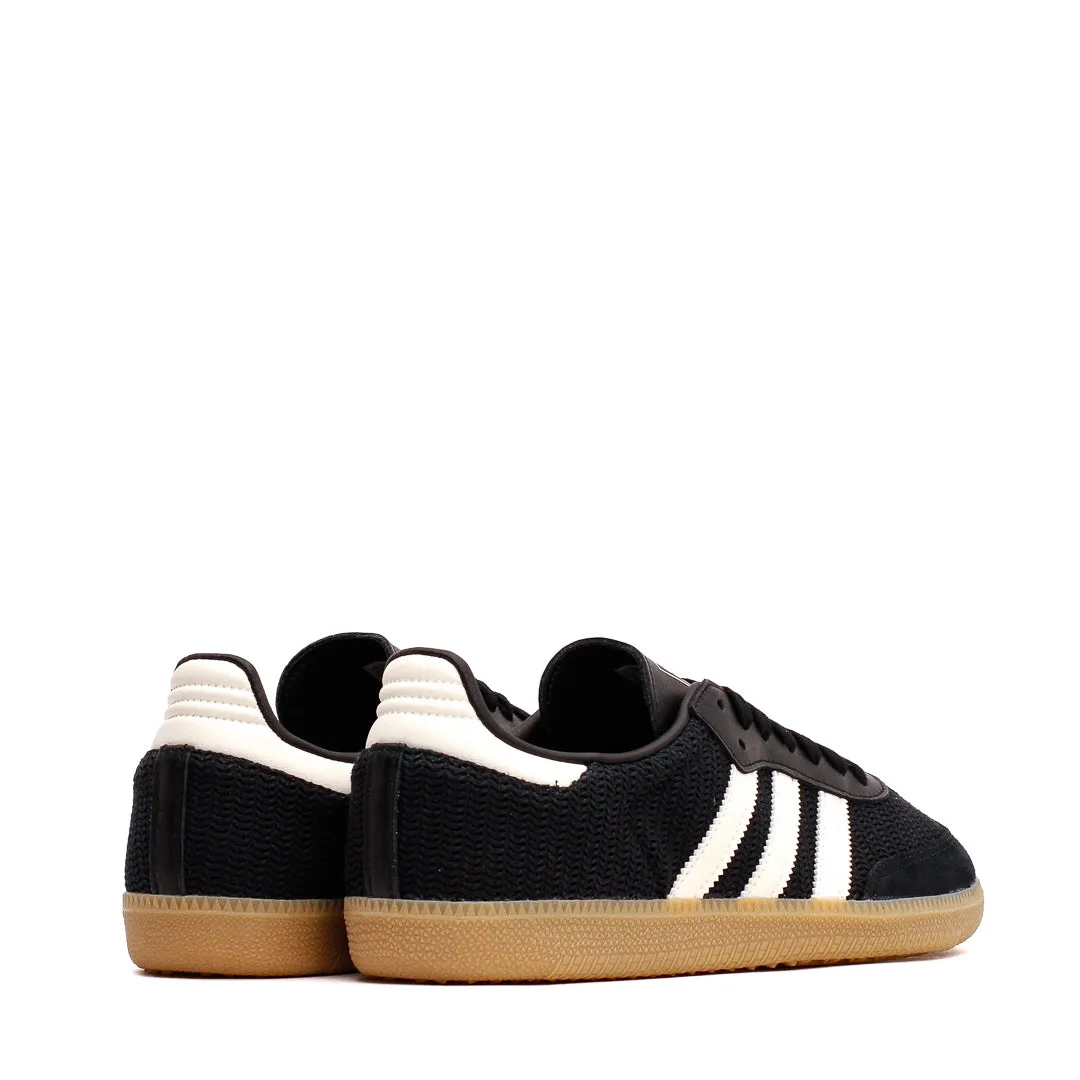 Adidas Men Samba OG Knitted Mesh Black White Gum JQ5141 Pool Time