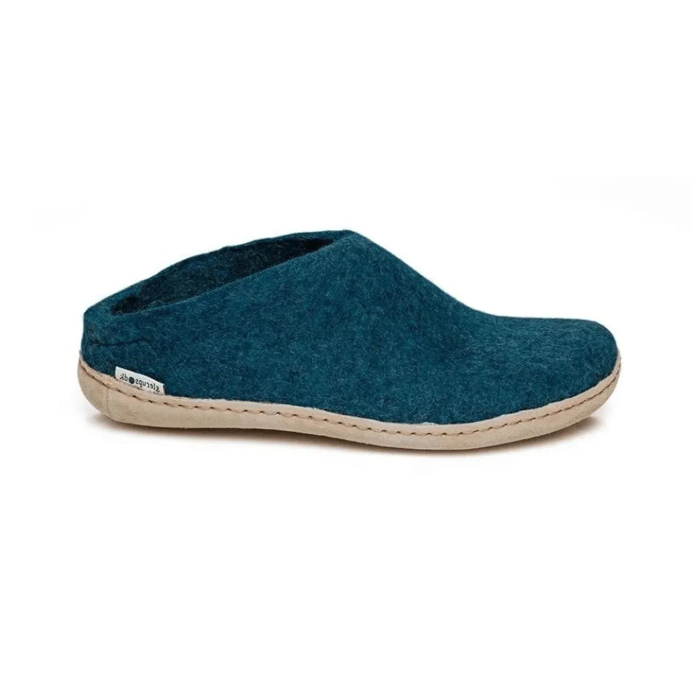 Game Ready Glerups Slippers: Slip-on, Petrol, Leather B-06-00