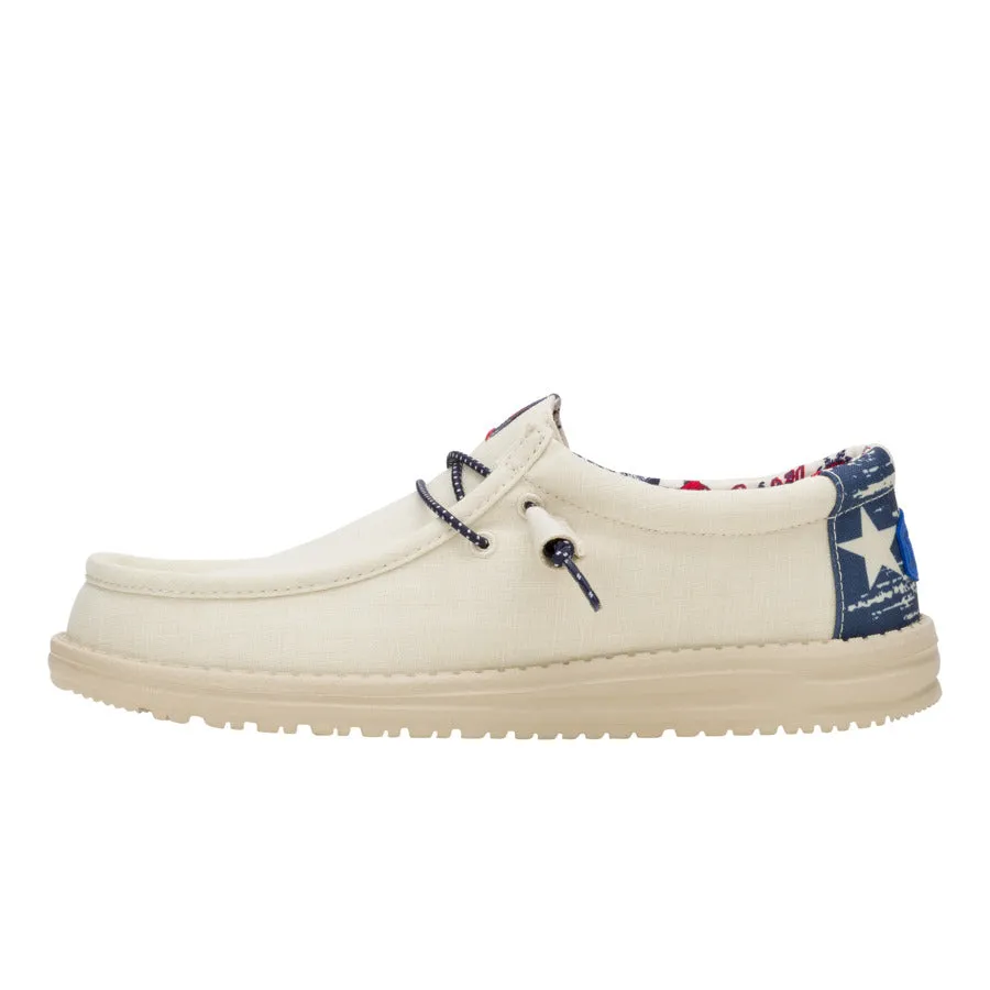 Wally Texas Flag - Bone White Breathable Material