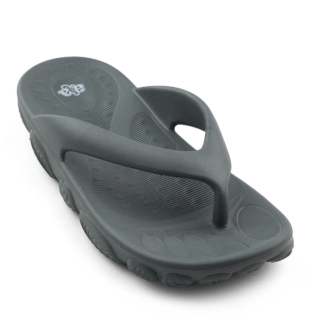 A-HA Dark Grey Casual Slipper For Men BEACHLITEM By Liberty Center Walk