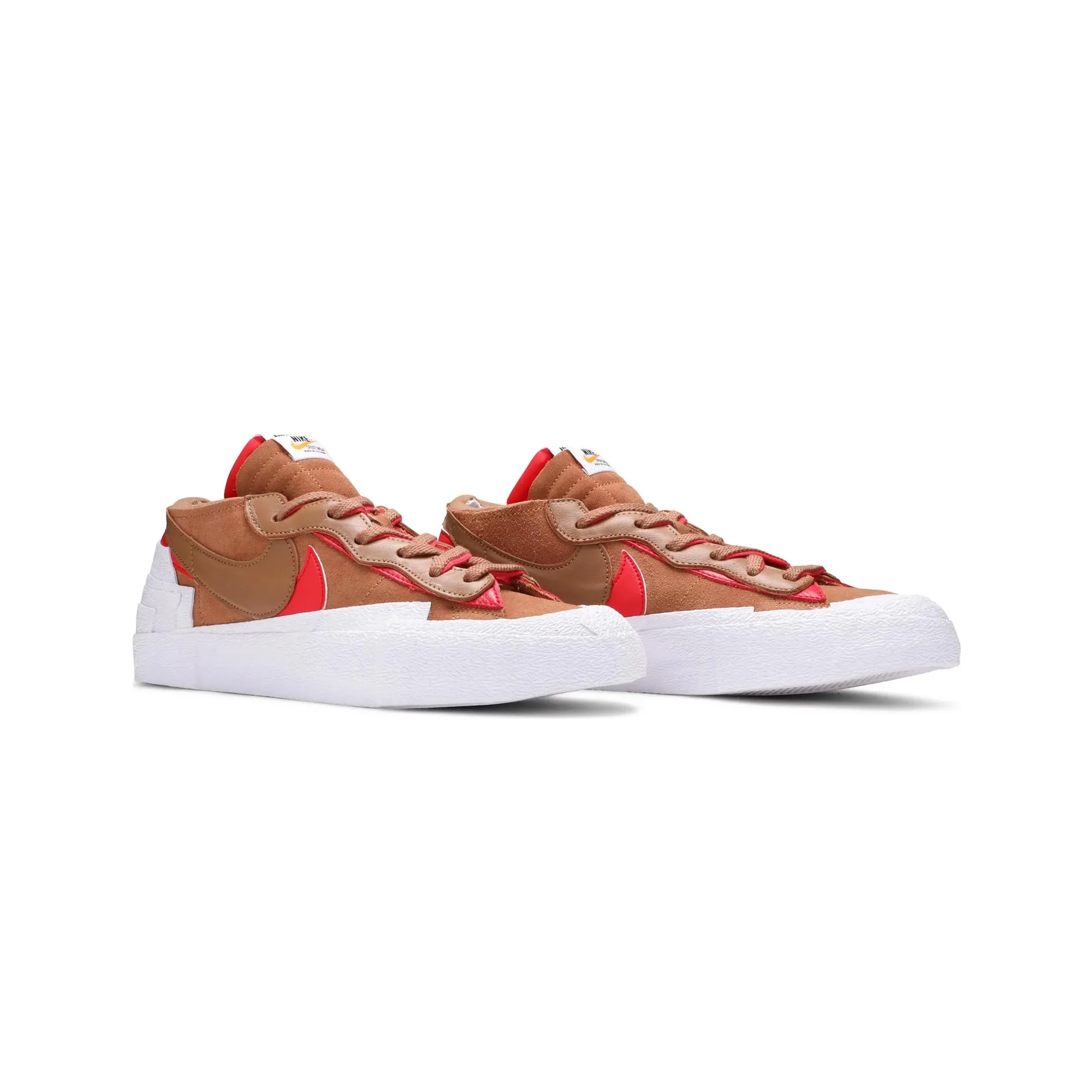 Toe box Breathable mesh Blazer x Sacai Low 'British Tan'
