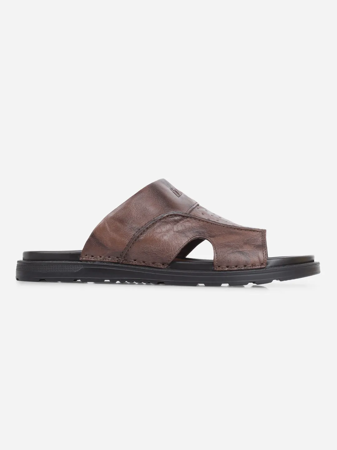 Men's Brown Slip On Sandal (ID4243) Angel Mood Meta Move