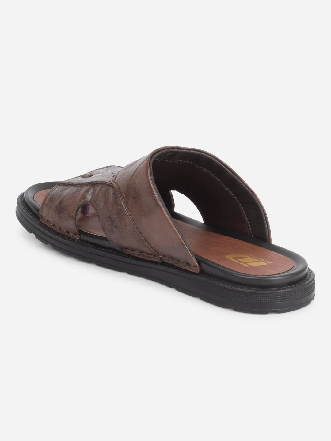 Comfort footbed Men's Brown Slip On Sandal (ID4243)