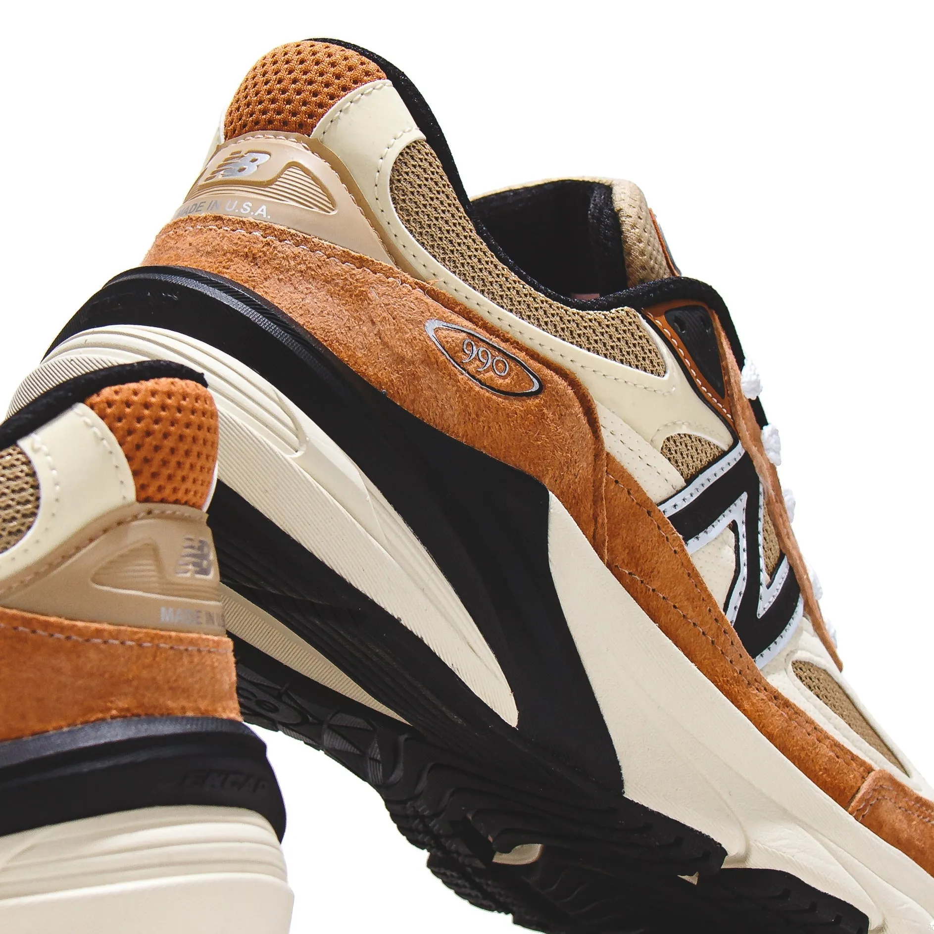 New Balance Unisex 990v6 Sepia Orange Incense Made In USA U990TO6 Multi Purpose Rock Path