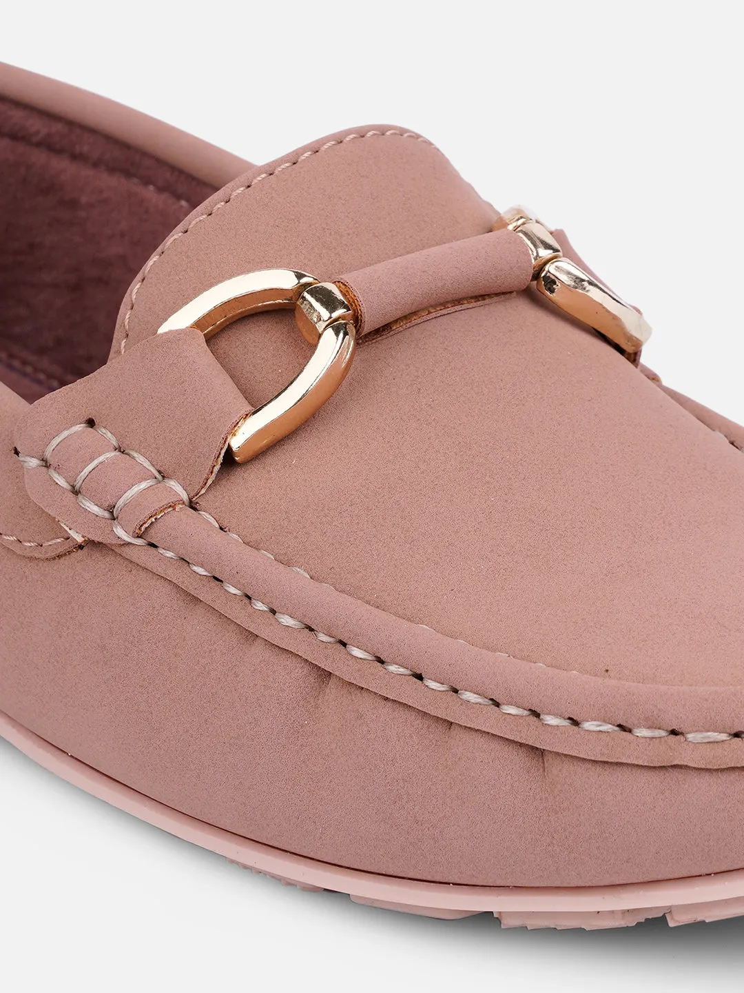 Women's Nude Soft & Premium Loafers (IU2001) Date Outfit Quiet Step