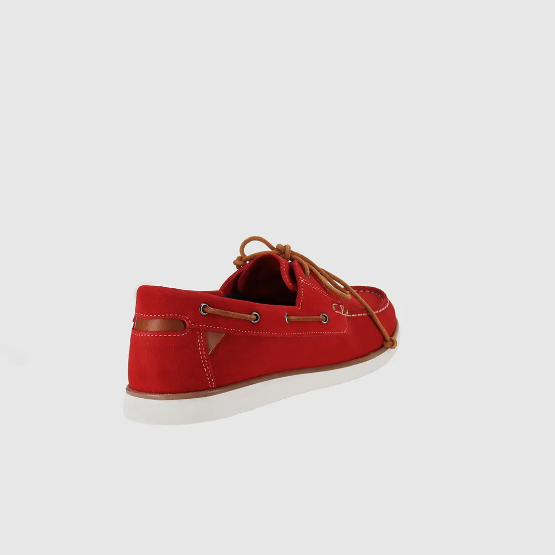 Brighton Boat Shoes Red Suede Barefoot feel