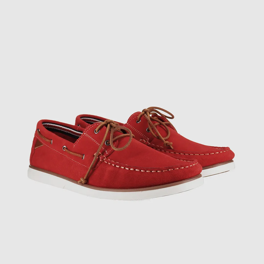 Everyday Outfit Brighton Boat Shoes Red Suede