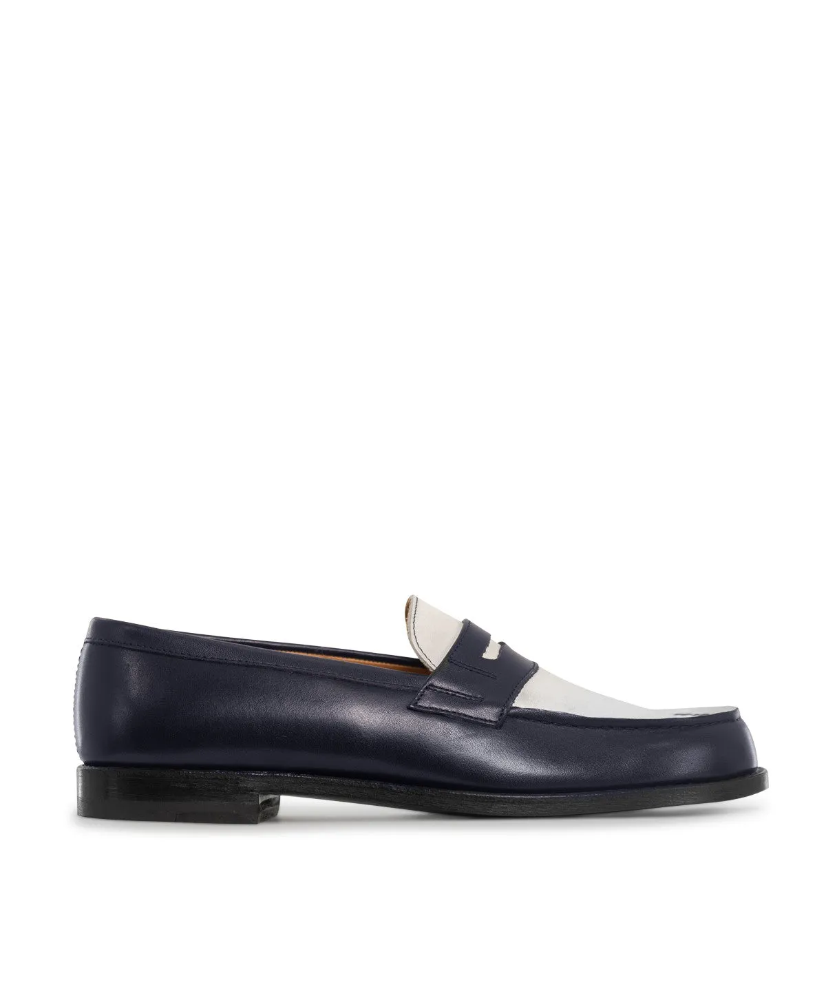 Mocassins Bicolore LILOU Marine et Blanc Boss Shade