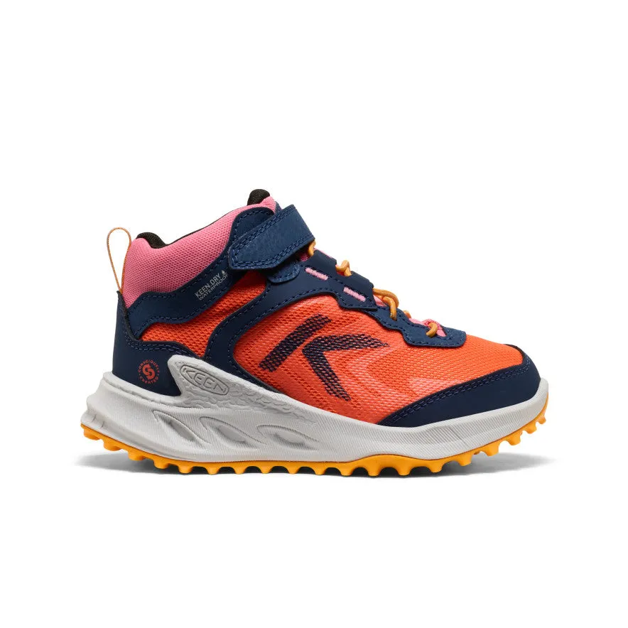 Little Kids' Zionic Waterproof Hiker  |  Naval Academy/Nasturtium Flexible Sole Reinforced toe
