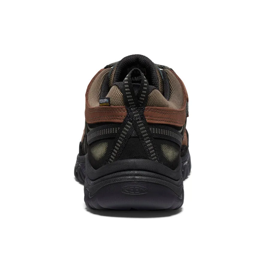 Men's Targhee IV Wide Waterproof Hiking Shoe  |  Bison/Black Running