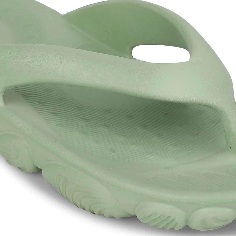 Padded Comfort Wellness Seekers A-HA Light Green Casual Slipper For Women BEACHLITEL By Liberty