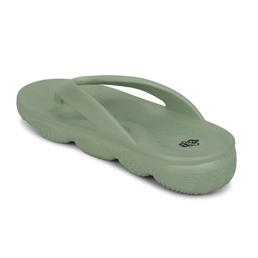 Street Fit A-HA Light Green Casual Slipper For Women BEACHLITEL By Liberty