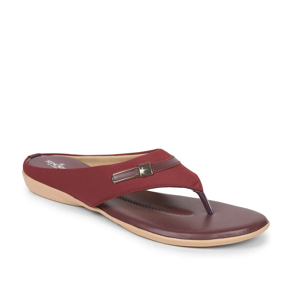 Sun Glow Antique Glow Senorita Fashion (Cherry) Slippers For Women MK-78 By Liberty