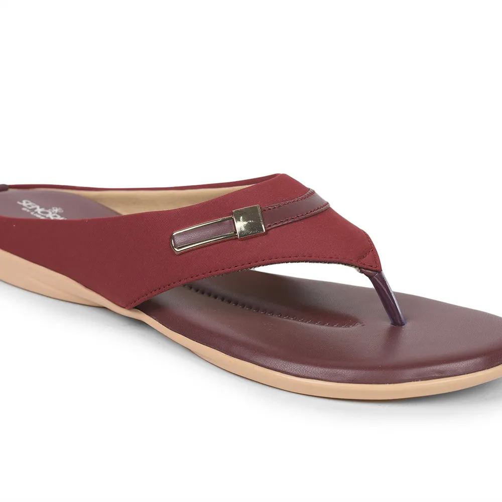 Senorita Fashion (Cherry) Slippers For Women MK-78 By Liberty Style Base