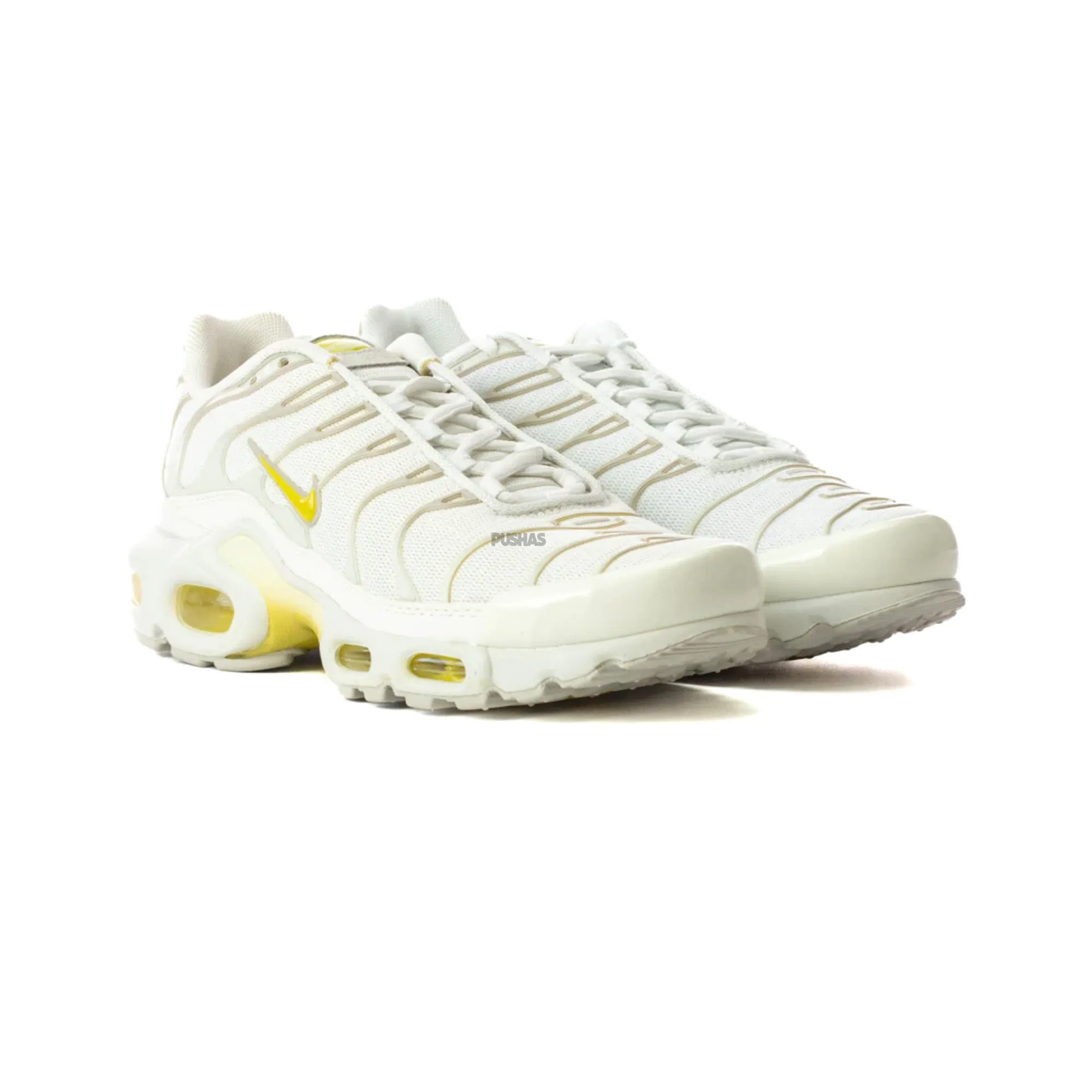 Nike Air Max Plus TN 'White Bone Celery' Women's (2021) Trendy Comfort Cushion