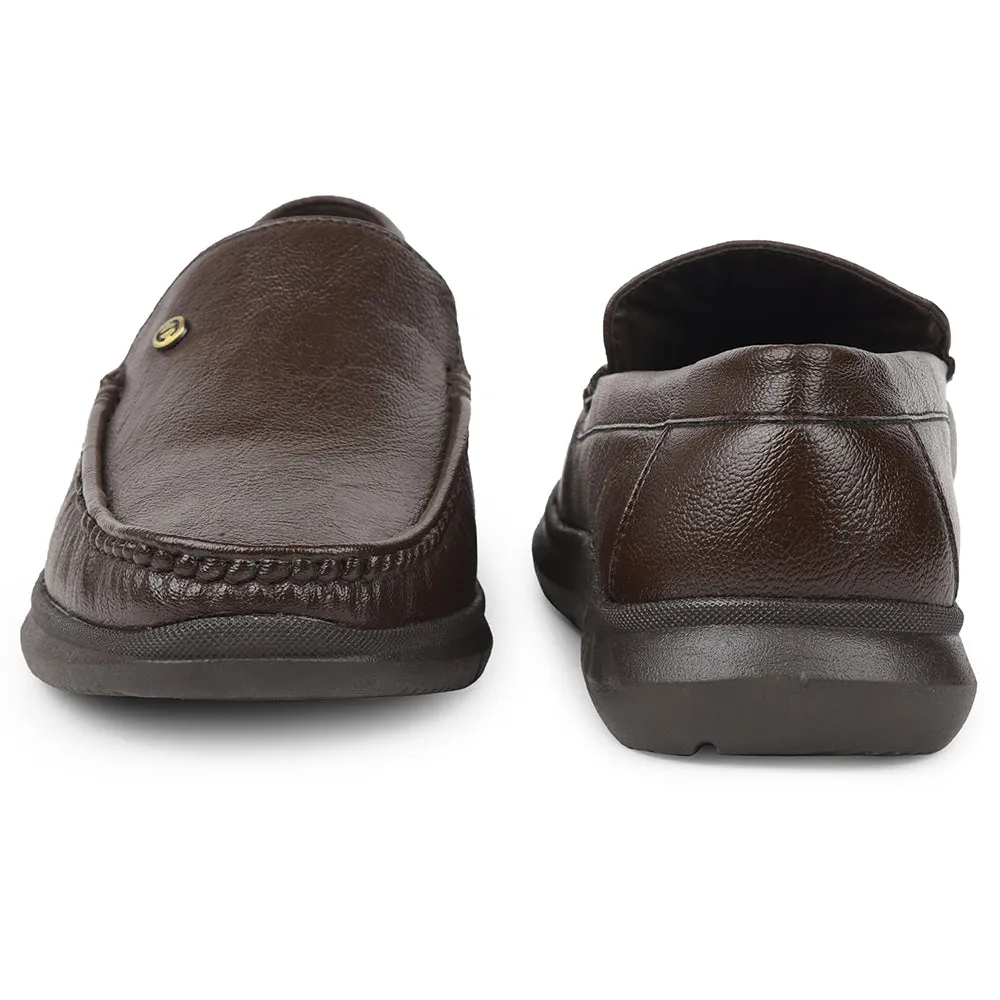 Stretchable Material Office Meeting Healers Brown Formal Loafers For Men VSL-3 By Liberty