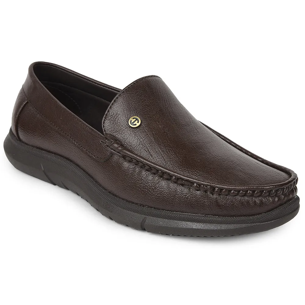 Evening Out Healers Brown Formal Loafers For Men VSL-3 By Liberty