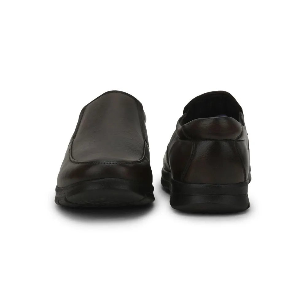 Polished Trim Urban Edge Healers Formal (Brown) Non lacing Shoes For Men JPL-232 By Liberty