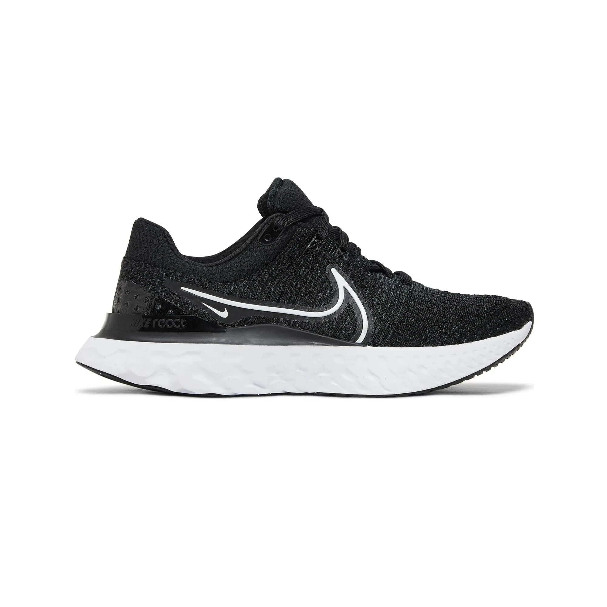 Nike React Infinity Run Flyknit 3 'Black White' (2022) Urban Style Trail Ease