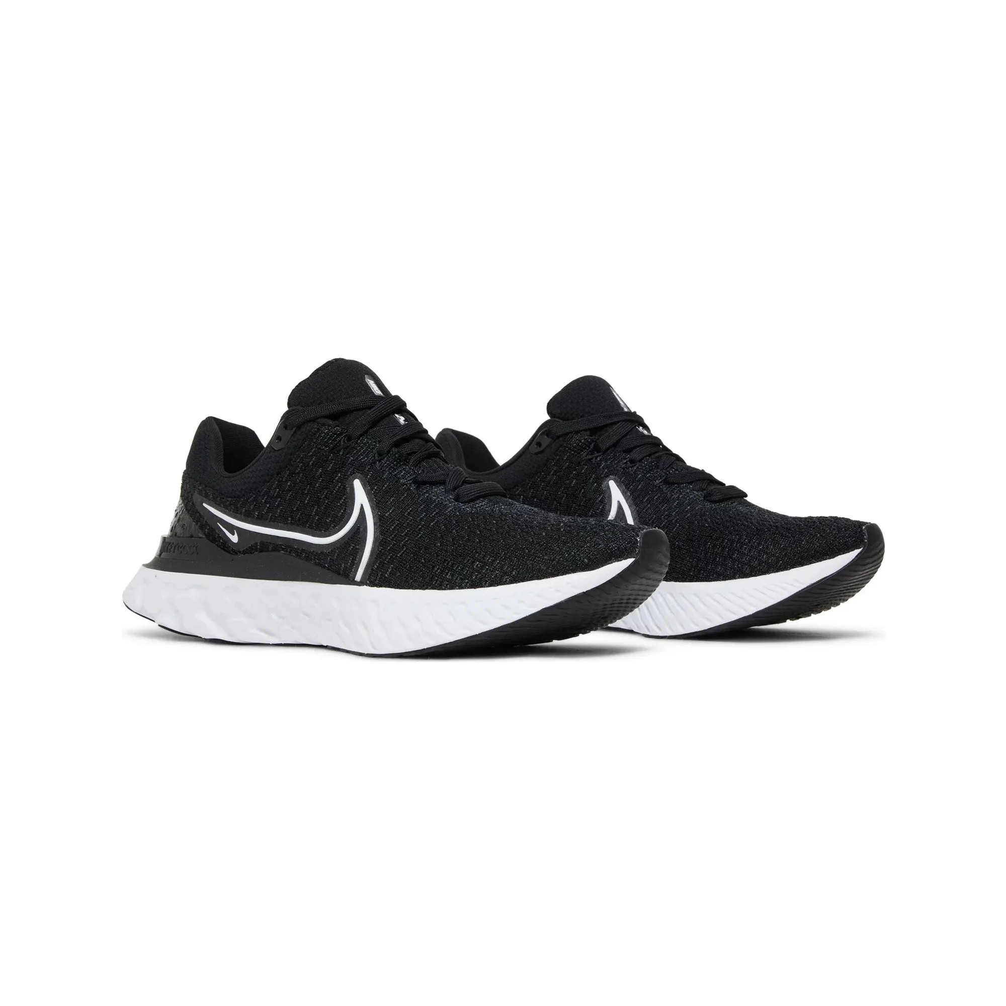 Nike React Infinity Run Flyknit 3 'Black White' (2022) Travel Light