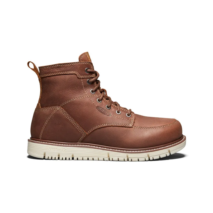 Men's San Jose 6" Boot (Soft Toe)  |  Gingerbread/Off White Low   Top Style Shock Padding