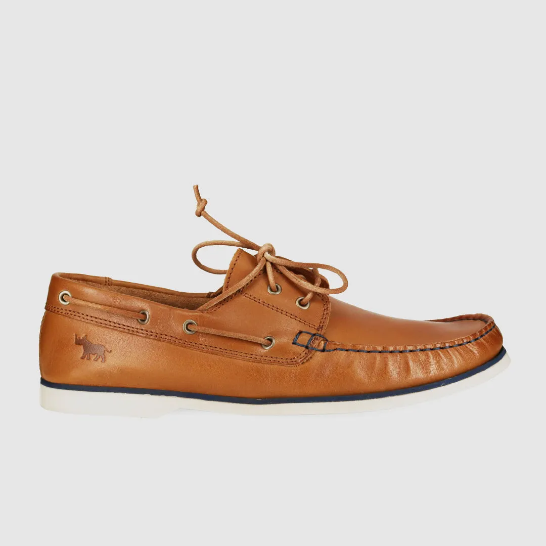 Byron Boat Shoes Tan Long Step