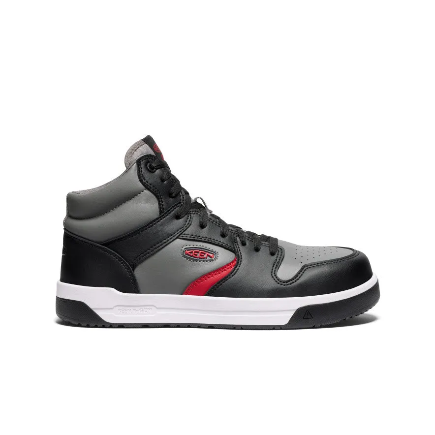 Men's Overton Mid Work Shoe (Carbon Toe)  |  Steel Grey/Black Instant Fit Relaxation