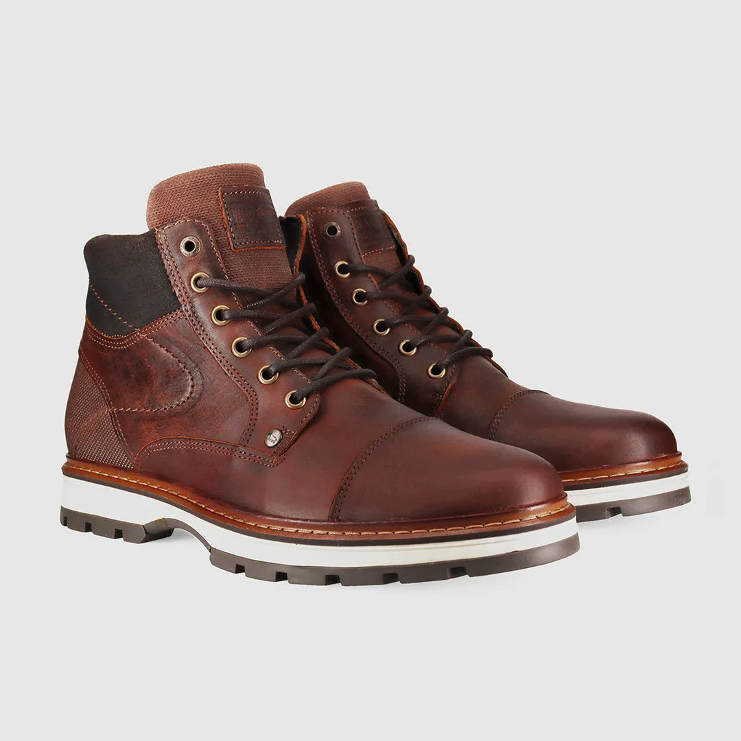 Blackwood Lace Up Boots Rust Premium Cushion
