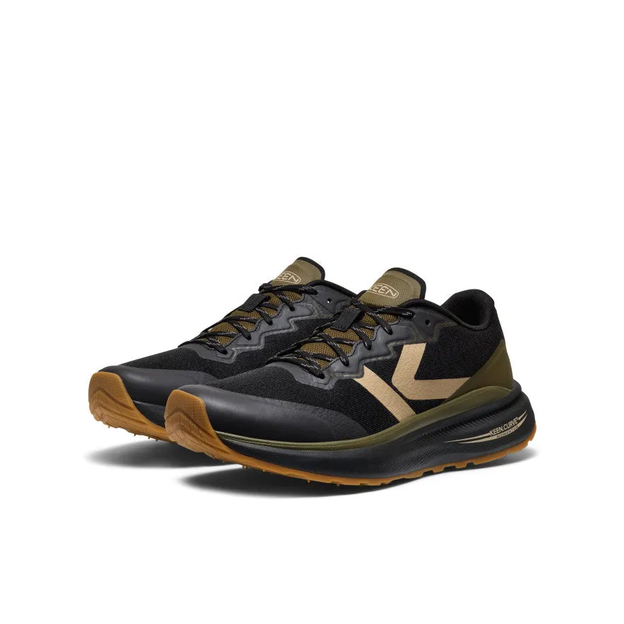 Men's WK500 Walking Shoe  |  Black/Dark Olive Breathable Lining Lace   Up Closure