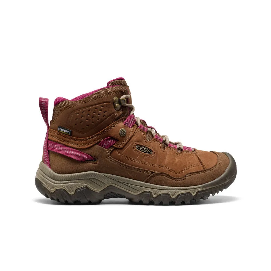 Quick Slide Women's Targhee IV Waterproof Hiking Boot  |  Bison/Beaujolais