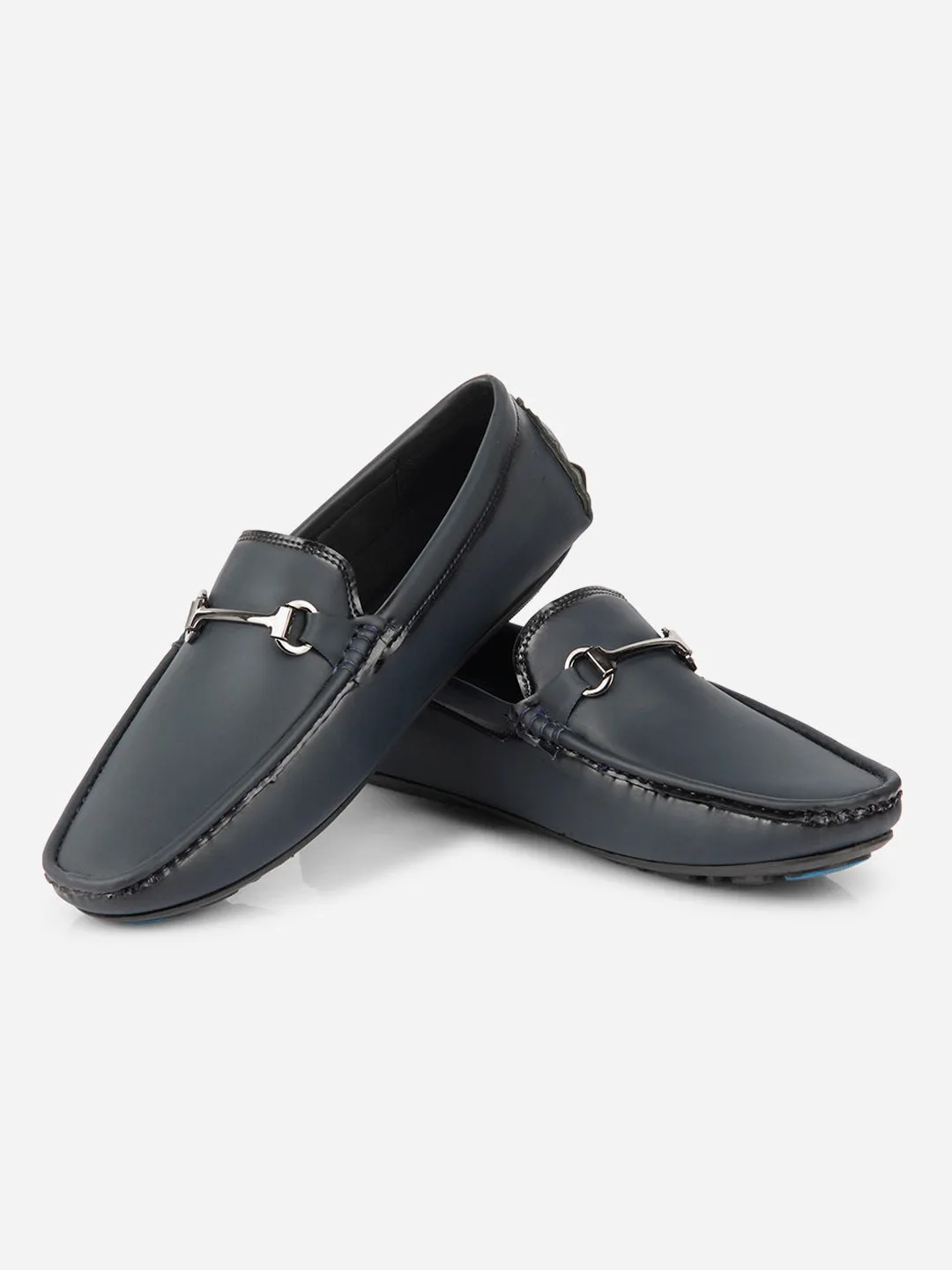 Men's Navy Saddle Trim Loafer (IX4103) Hiking Fresh Tone