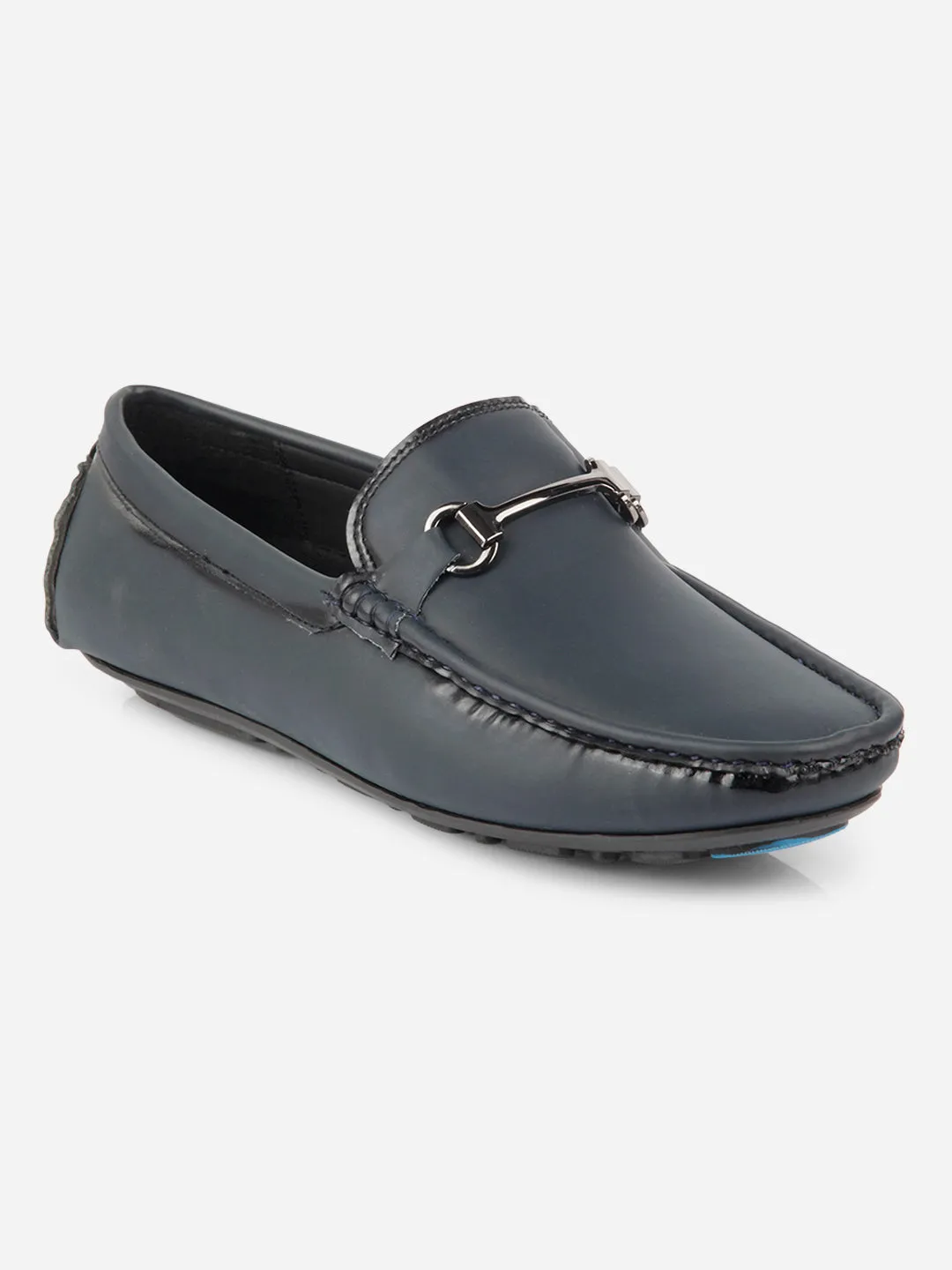 Men's Navy Saddle Trim Loafer (IX4103) Clear Glow