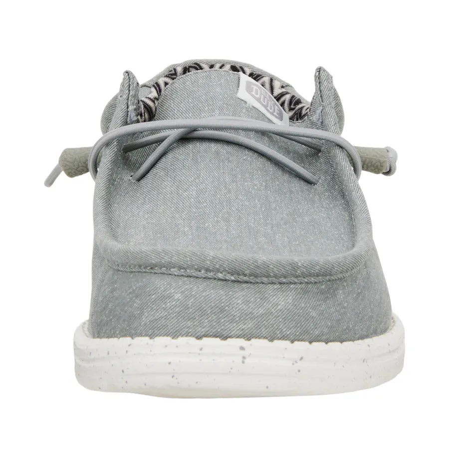 Wally Stretch Canvas - Light Grey Non Slip Standing Workers evening run