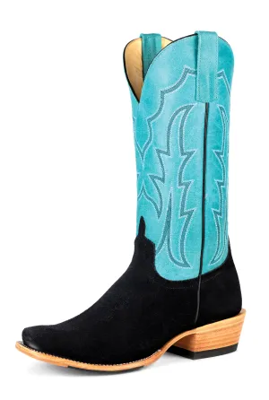 Hiking Fit Anti Abrasion Macie Bean Top Hand Black Suede Ladies' Boot
