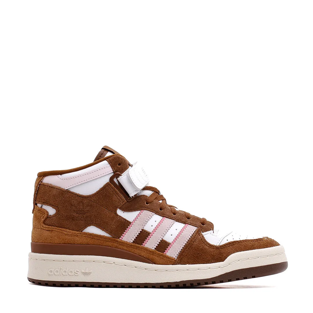 Adidas Originals Women Forum Mid White Brown GY6802 Surf Mode Cushioned Footbed