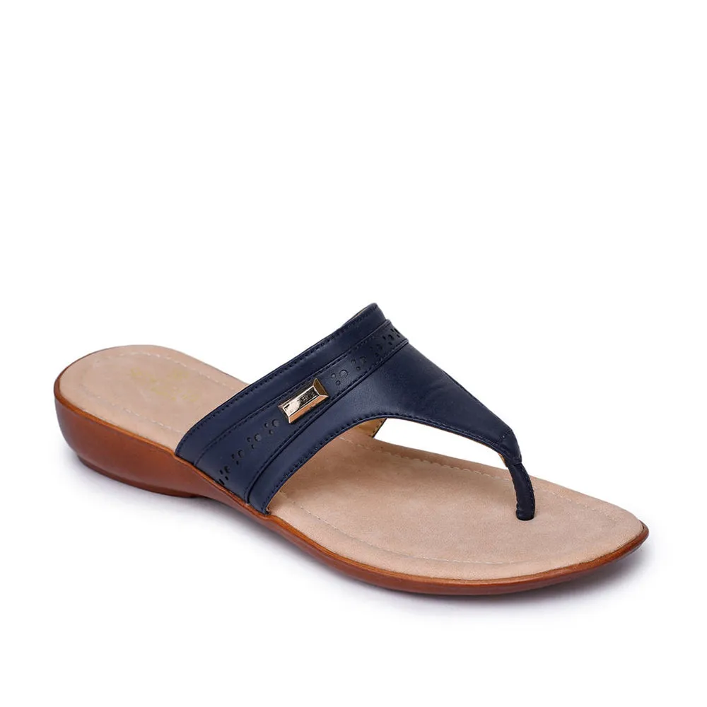 Senorita Casual (Blue) Slipper For Women MMJ-101 By Liberty Walking easy move