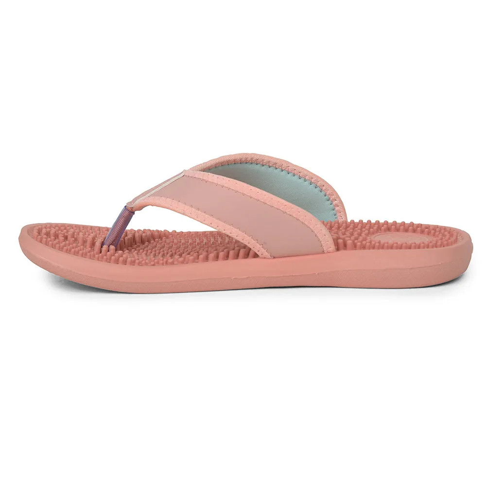 A-HA Peach Casual Slipper For Women ACUPLUS-2 By Liberty Rubber Outsole Breathable mesh