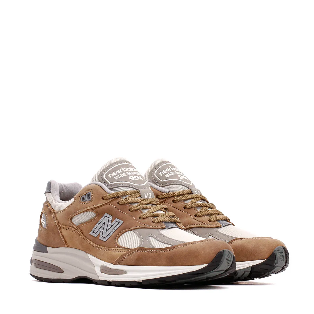 New Balance Unisex 991v2 Coco Mocca Made In UK U991TB2 Ventilated
