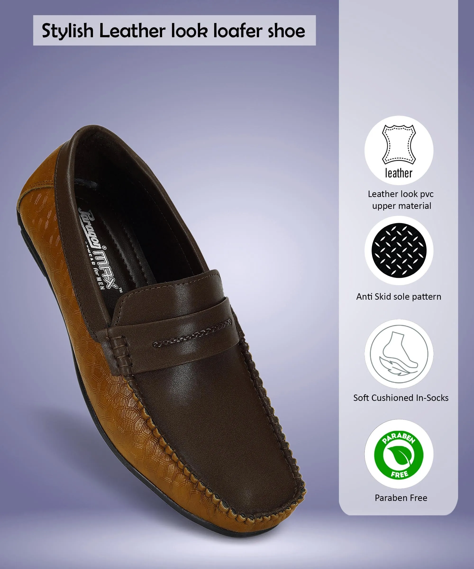Suede Finish Paragon K11237G Men Loafers | Stylish Walking Outdoor Shoes | Daily & Occasion Wear | Smart & Trendy | Comfortable Cushioned Soles