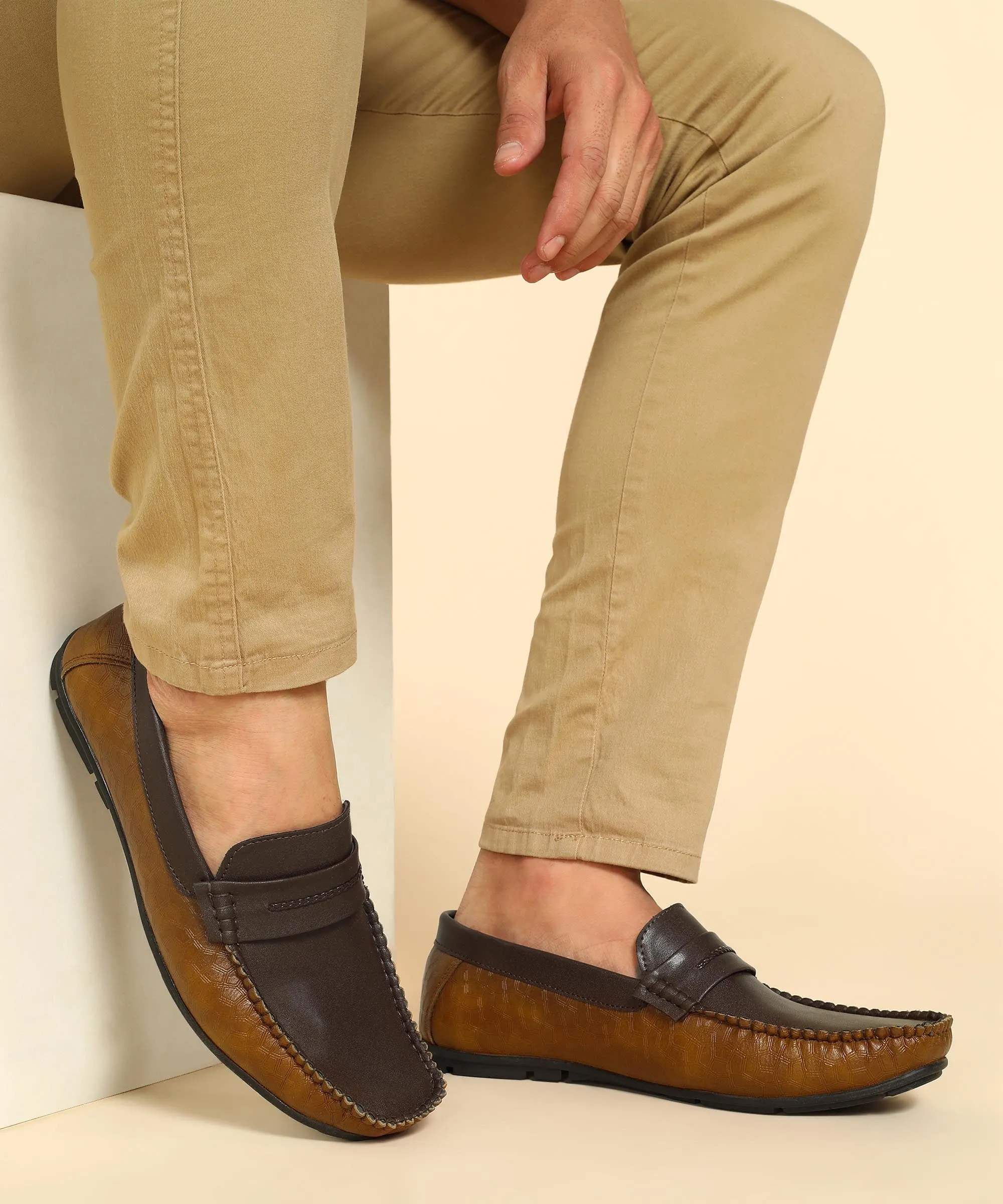 Night Pace Effortless Style Paragon K11237G Men Loafers | Stylish Walking Outdoor Shoes | Daily & Occasion Wear | Smart & Trendy | Comfortable Cushioned Soles