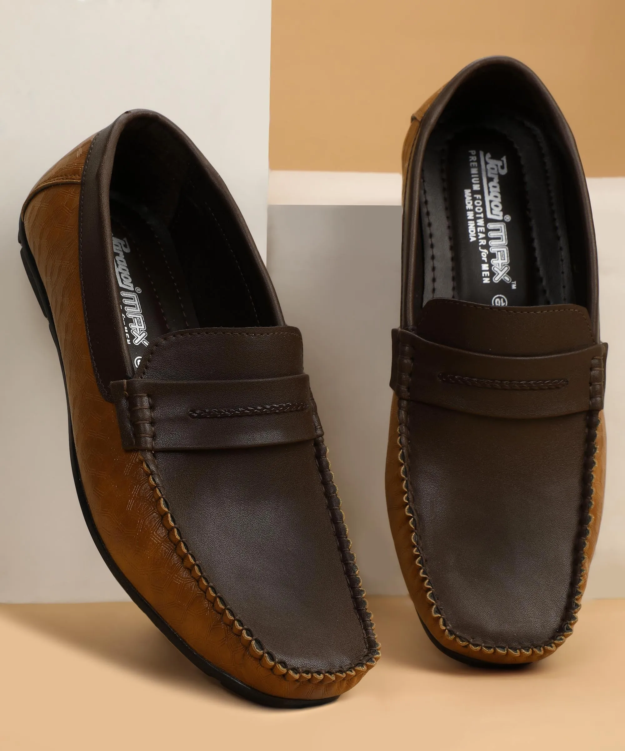Sand Beige Timeless Look Paragon K11237G Men Loafers | Stylish Walking Outdoor Shoes | Daily & Occasion Wear | Smart & Trendy | Comfortable Cushioned Soles