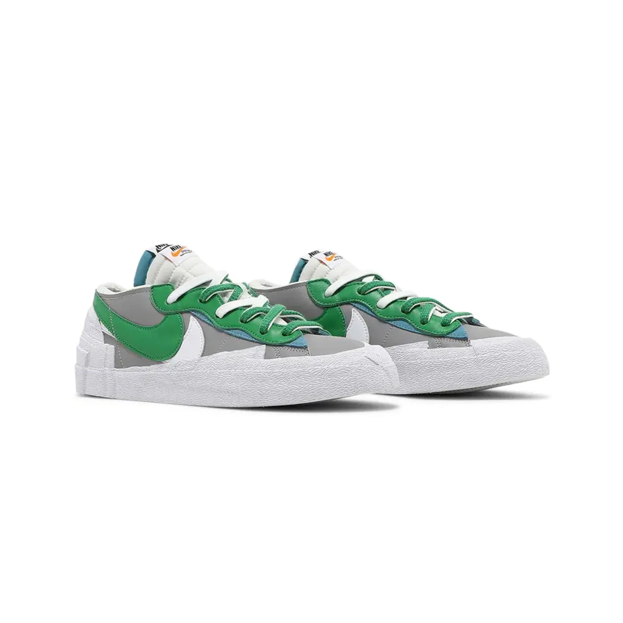 Sweat Resistant Indoor Fitness Arch Support Daily Walk Nike Blazer Low x Sacai 'Medium Grey Classic Green'