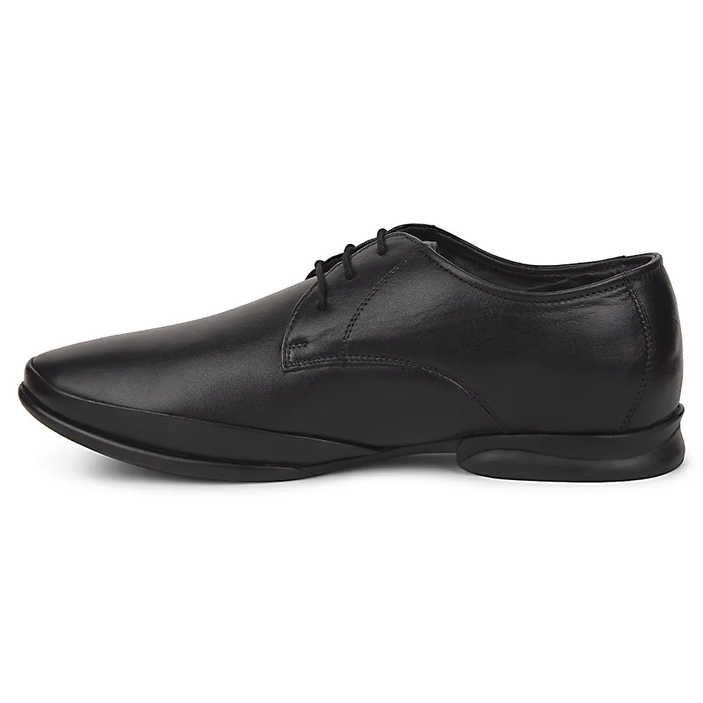 True Craft Healers Black Formal Lacing Derby Shoes For Men J757-02 By Liberty