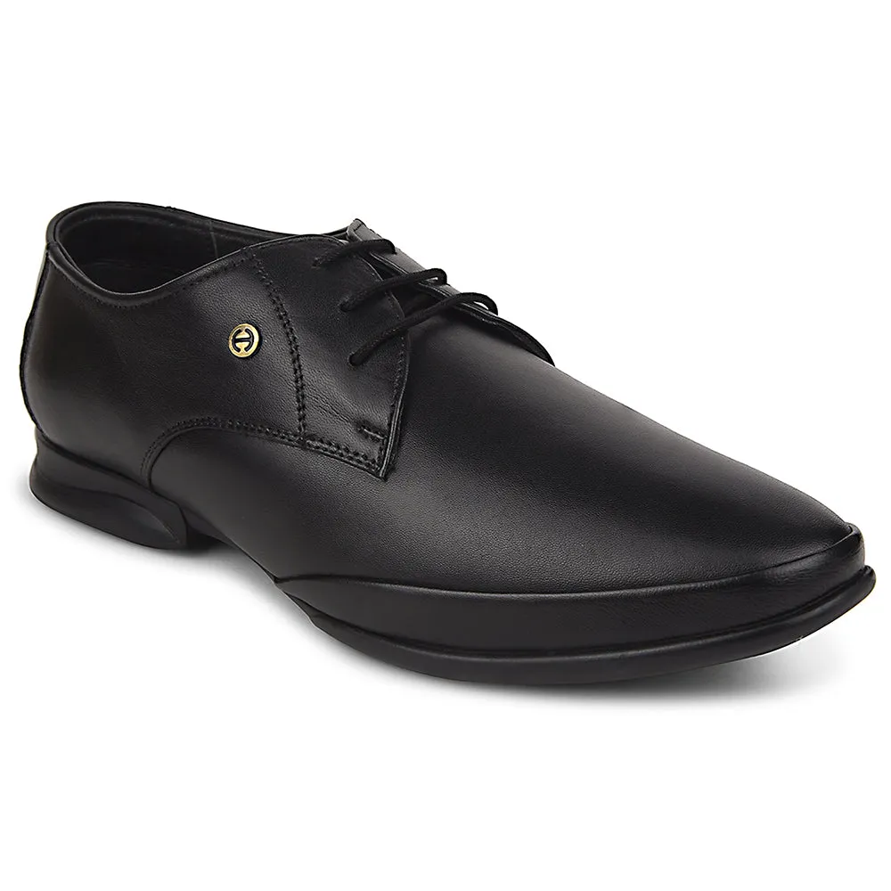 Healers Black Formal Lacing Derby Shoes For Men J757-02 By Liberty Team Shade Platform Sole