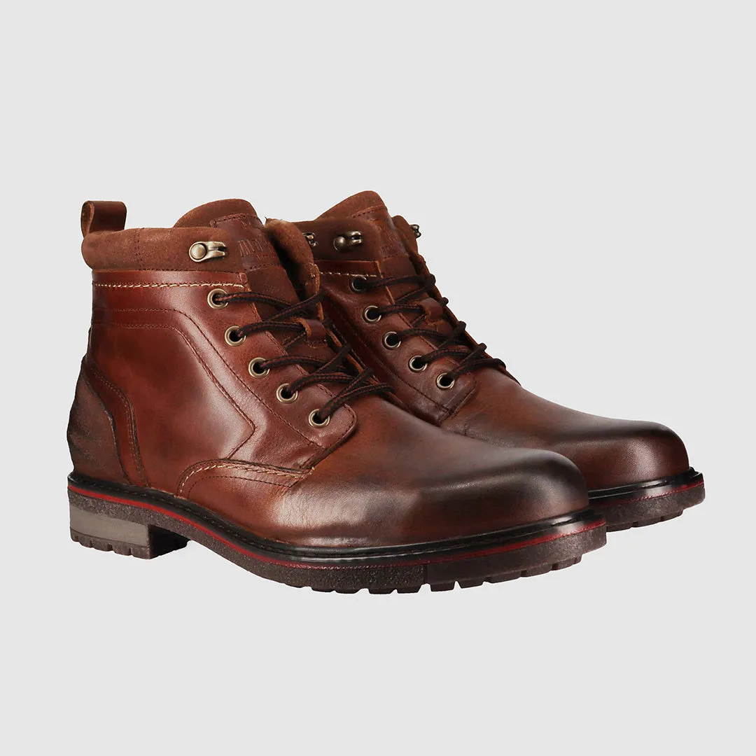 Insulated Cold Weather Commuter Redback Lace Up Boots Camel