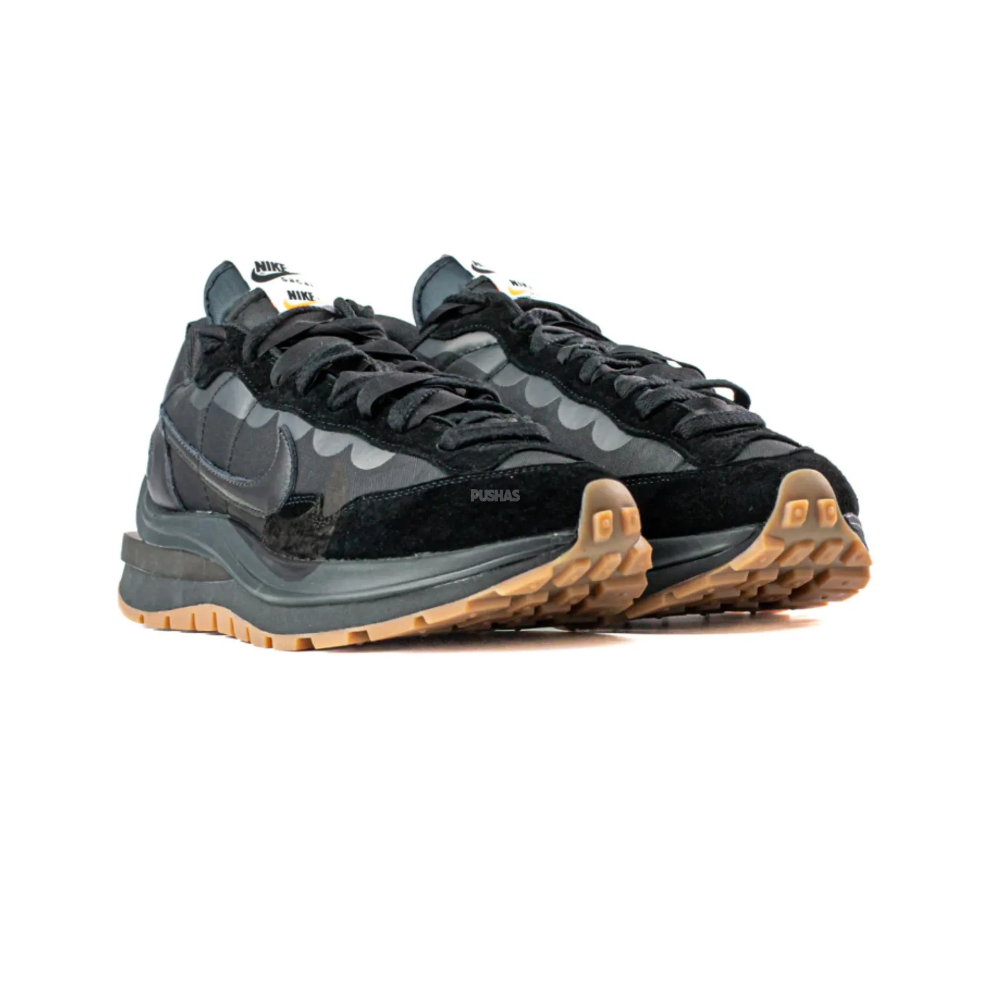 Vaporwaffle x Sacai 'Black Gum' (2022) Season Ease Travel Must