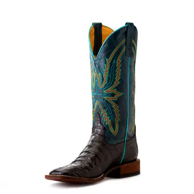 Macie Bean Black Caiman Belly Print Ladies' Boot Earth Tones Urban Adventure