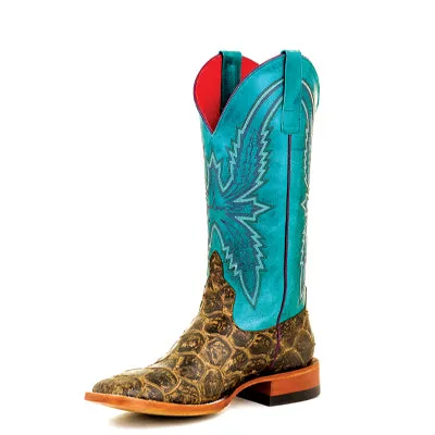 Macie Bean Cocoa Fish Print Ladies' Boot Pointed Toe